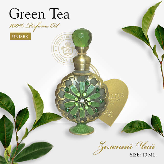 Эксклюзивные Масляные Духи Amour Elite GREEN TEA - Зеленый Чай. Афродизиак.